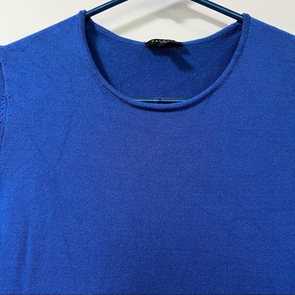 Talbots SP Blouse Long Sleeve Blue Women Flowy Hem - Picture 15 of 16